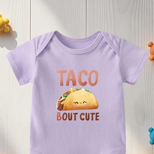 Funny Taco Baby Outfit, Taco Baby Bodysuit, Baby Shower Gift, Gender Neutral Baby Clothes, Gift For Kids, Custom Taco Tee,Food Theme Clothes