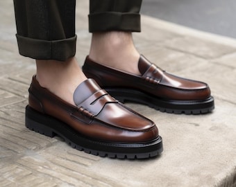 Oxfords de cuero negro hechos a mano: zapatos de vestir clásicos con cordones