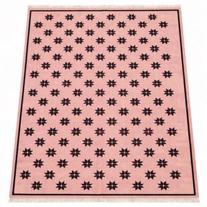 Handgeknüpfter Oushak Teppich, Handgeknüpfter Wollteppich, Türkischer Boho-Teppich (2,5 x 3 m)