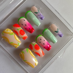 Fruit Theme Press On Nails