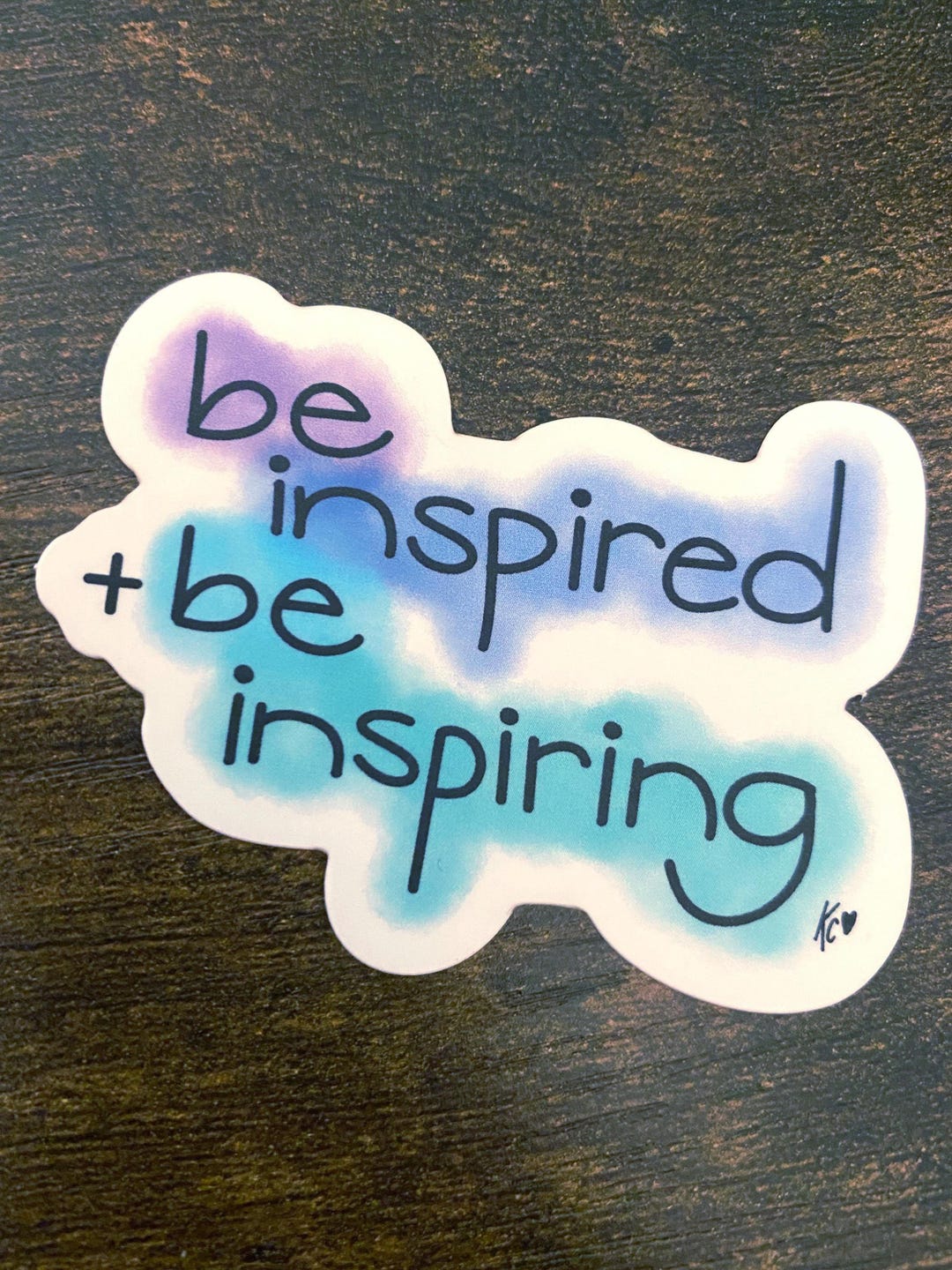 Be Inspired + Be Inspiring Vinyl Sticker - Etsy