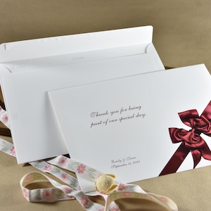 C5-envelop voor bruiloftsgasten – elegante witte bedrukte envelop voor foto's of uitnodigingen met gepersonaliseerde tekst