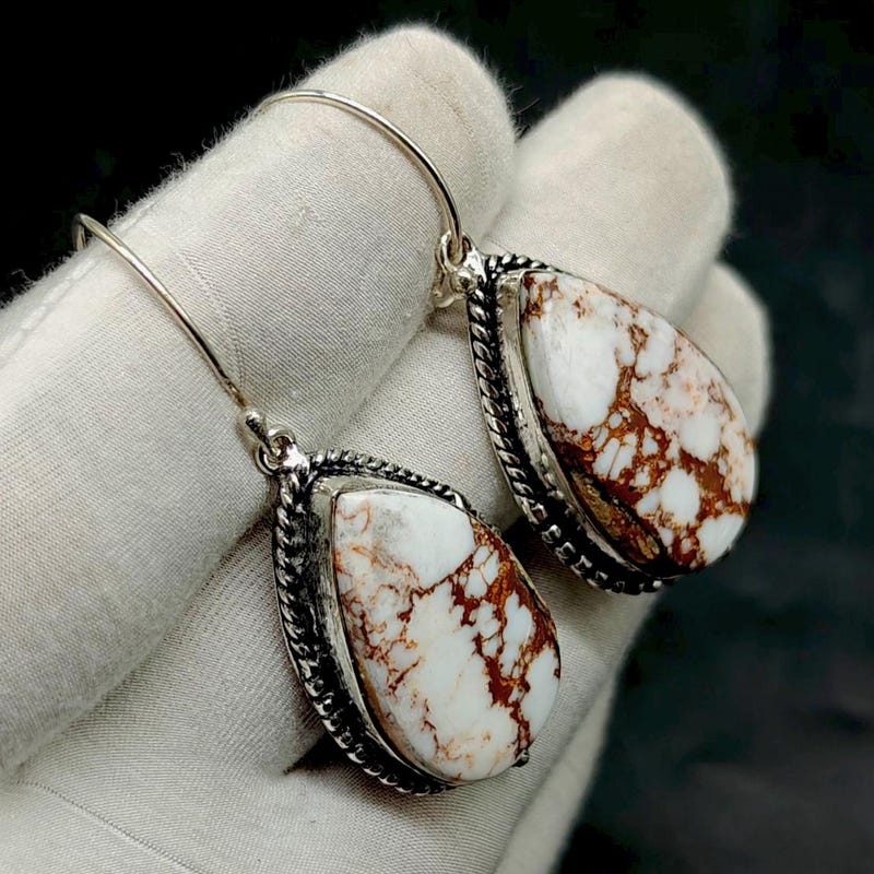 Journey Sterling Silver and Landscape Jasper Dangle Earrings main image 0
