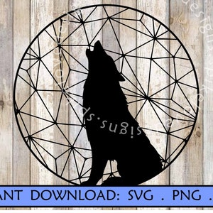 Wolf SVG Howling Wolf SVG Forest Svg nature svg Hunting svg Camping clipart Fall wildlife winderness  adventure design Cricut Cut File
