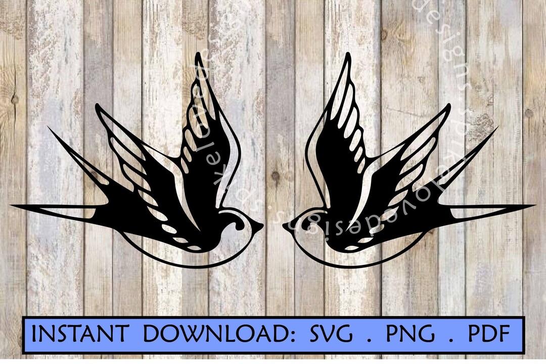 Sparrow Tattoo SVG | Vintage Sailor Art (digital Download) - Etsy