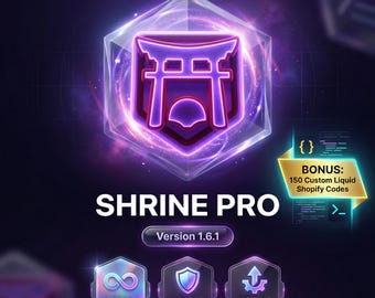 Shrine Pro 1.6.1 – 150 Custom Liquid Shopify Codes + Lifetime Updates | Unlimited Stores | Shopify Theme Customization Toolkit