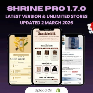 Shrine Pro Shopify Toolkit: 150 aangepaste Liquid-codes, levenslange toegang (digitale download)
