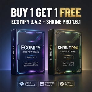 Buy 1 Get 1 Free – Ecomify 3.4.2 + Shrine Pro 1.6.1