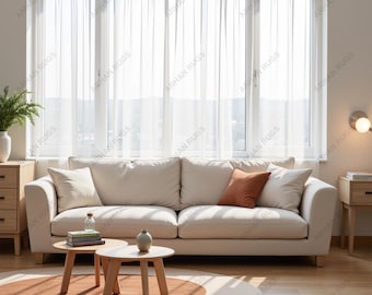 Hand-Tufted Round Wool Rug: Minimalist Beige & Brown Carpet