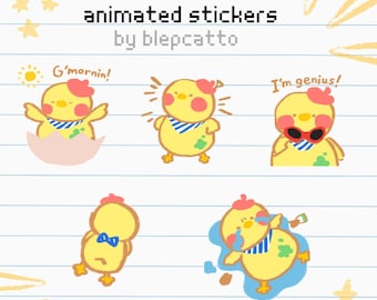Artsy Birb Animated Stickers | Discord & Social Media (Digital Download)