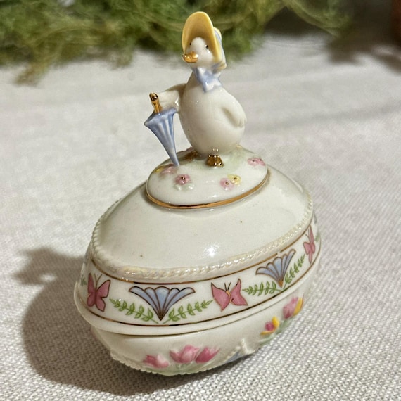 Lenox 2006 Darling Duck Easter Egg Trinket Box | Limited Edition