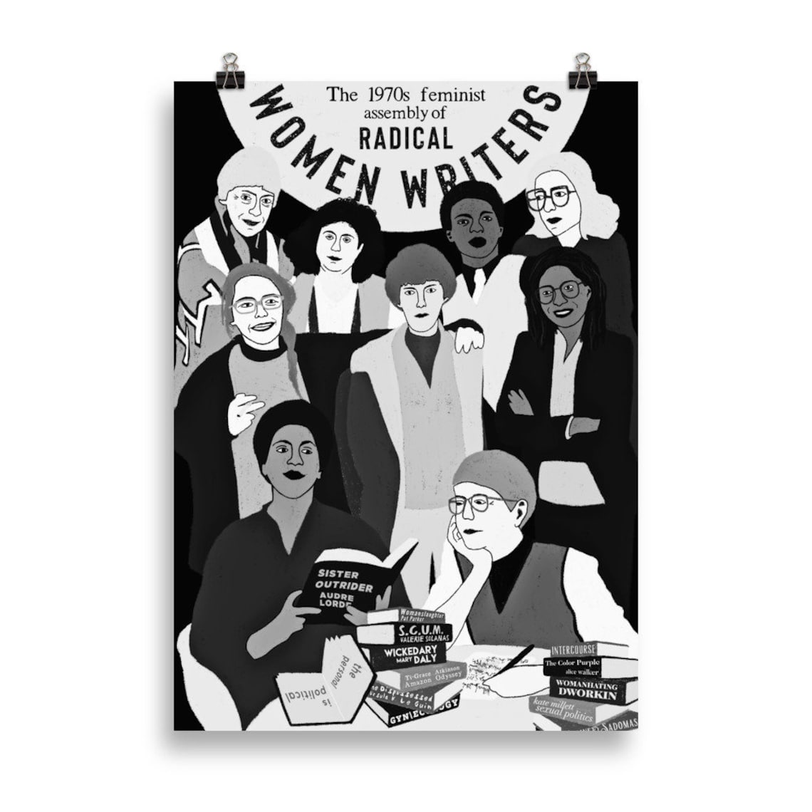 The 1970s Feminist Assembly of Radical Women Writers Poster Etsy UK