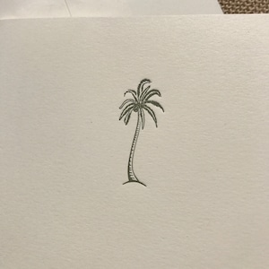 Coconut Tree Notecards
