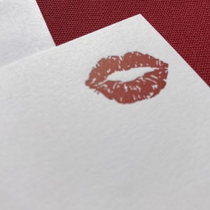 Tarjetas de correspondencia de besos