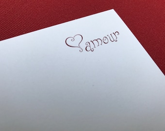 Ooh-la-la Amour Correspondence Cards