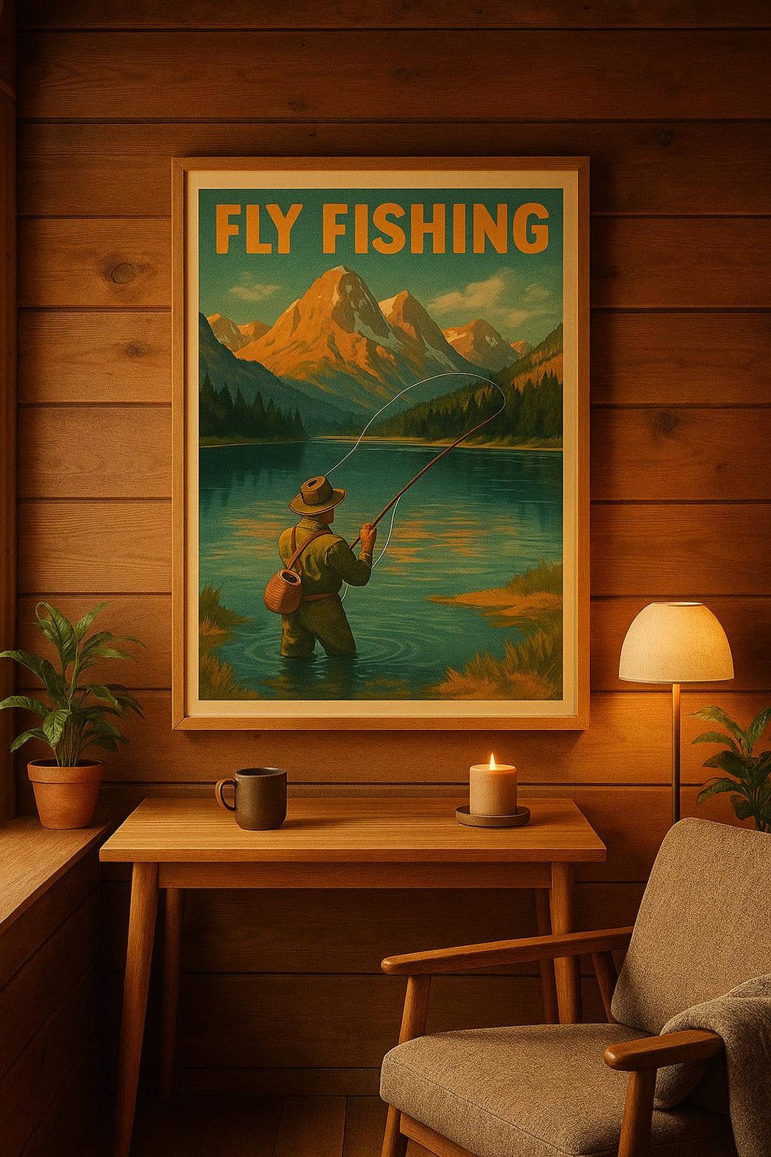 Fly Fishing Poster - Etsy