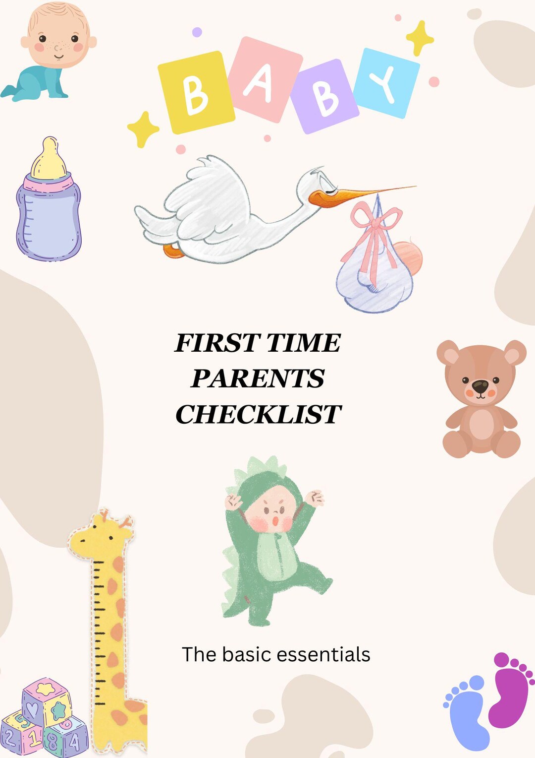 First Time Parent Checklist - Etsy