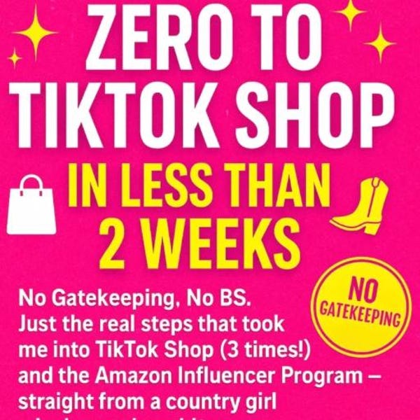 TikTok shop creator guide | Digital download for influencers and small creators | Affiliate program how-to PDF