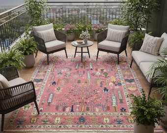 Hand-Knotted Wool Area Rug | Traditional Oriental Carpet