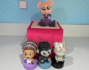 SING MOVIE & SING 2! Tonie for Kids with Movie Soundtrack Pre-Loaded With Songs For your Toniebox, Rosita, Gunter, Johnny, Ash