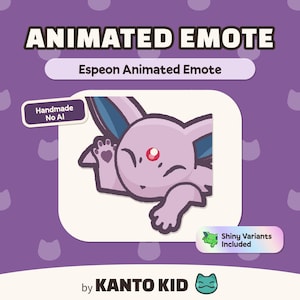 Espeon Animated Emote | Cute Emotes for Streamers & Gamers | Twitch, Discord, YouTube