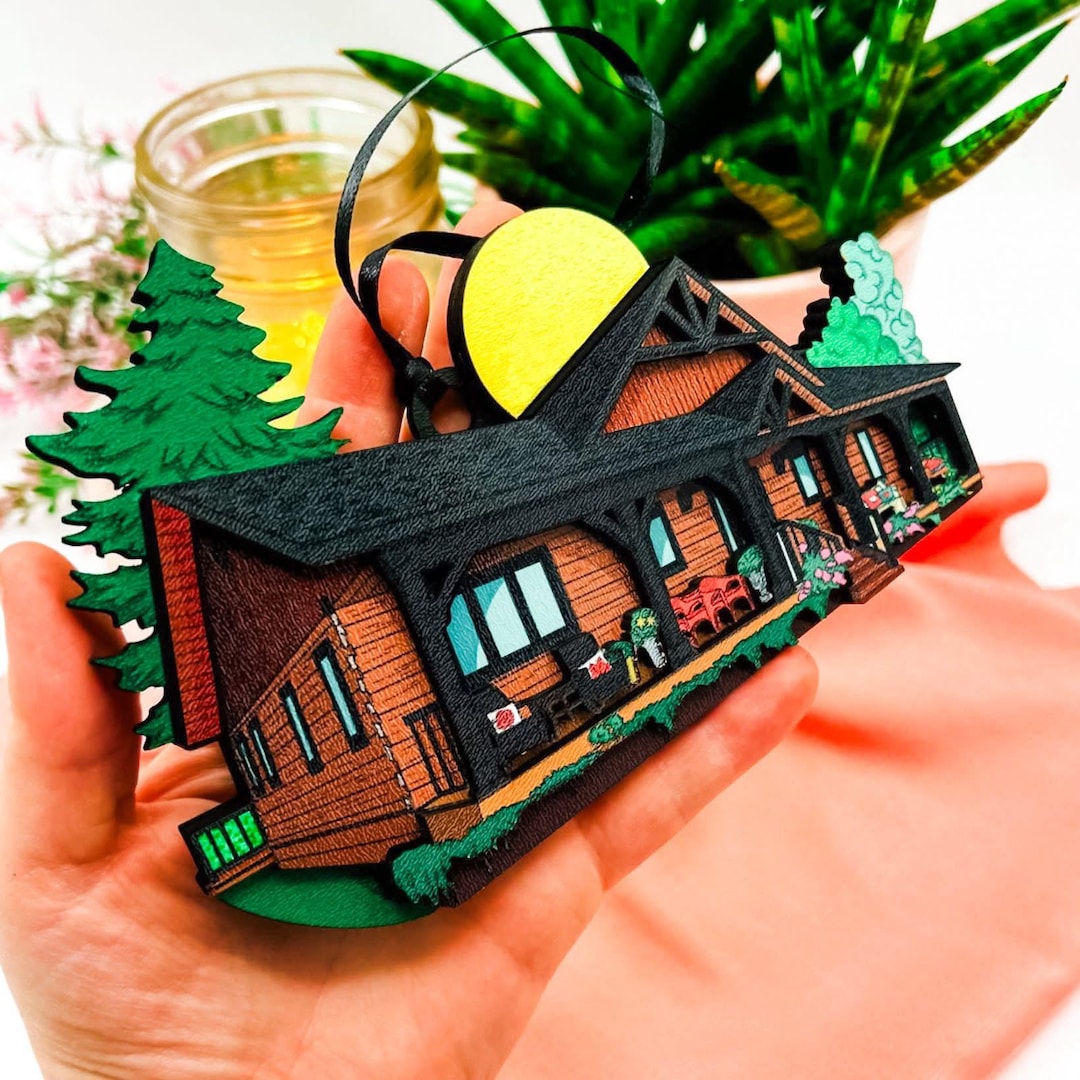 Personalized House Ornament • Custom Home Portrait Gift • 4-layer ...