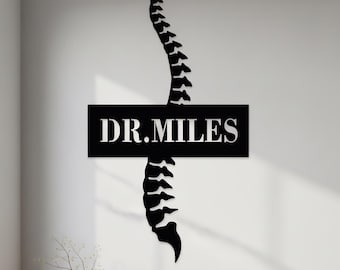 Custom Chiropractor Metal Sign Wall Art, Chiropractor Metal Sign, Chiropractor Wall Decor, Nurse Doctor Decor Gift, Chiropractic Gifts