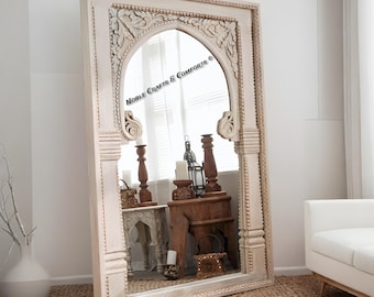 Carved Wood Mirror Frame.