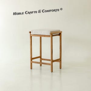 Georgie Solid Oak Counter Stool.