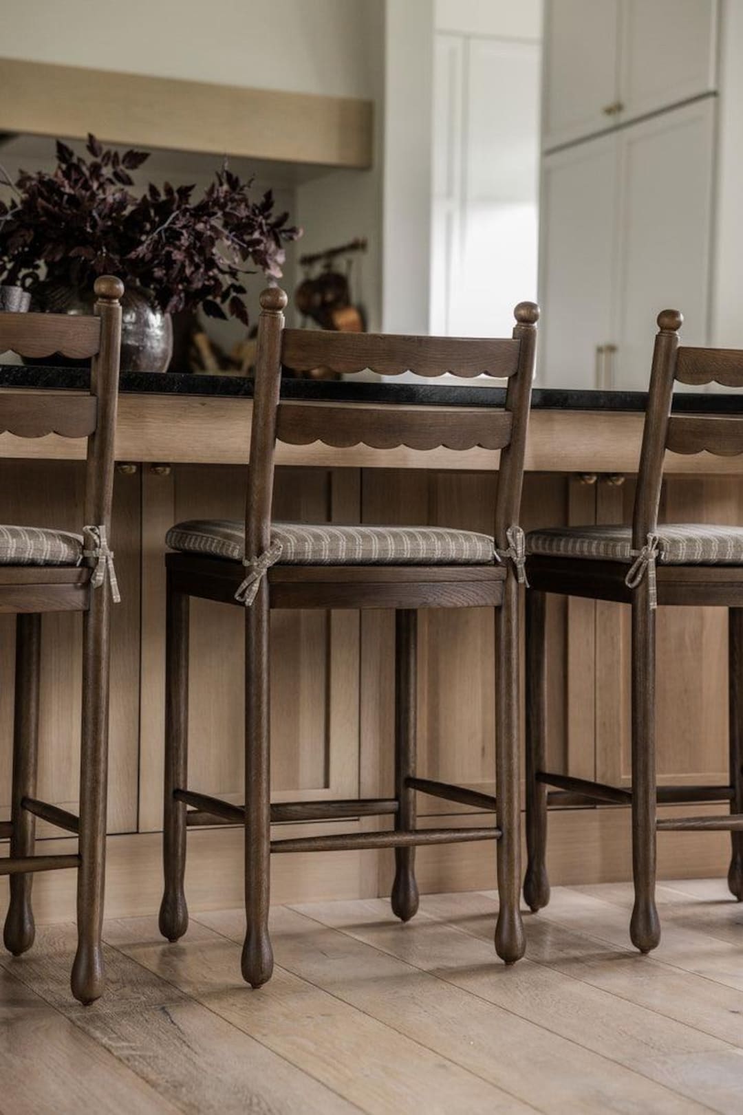 Handcrafted Solid Wood Counter Stool: Rustic Farmhouse Seating - Etsy