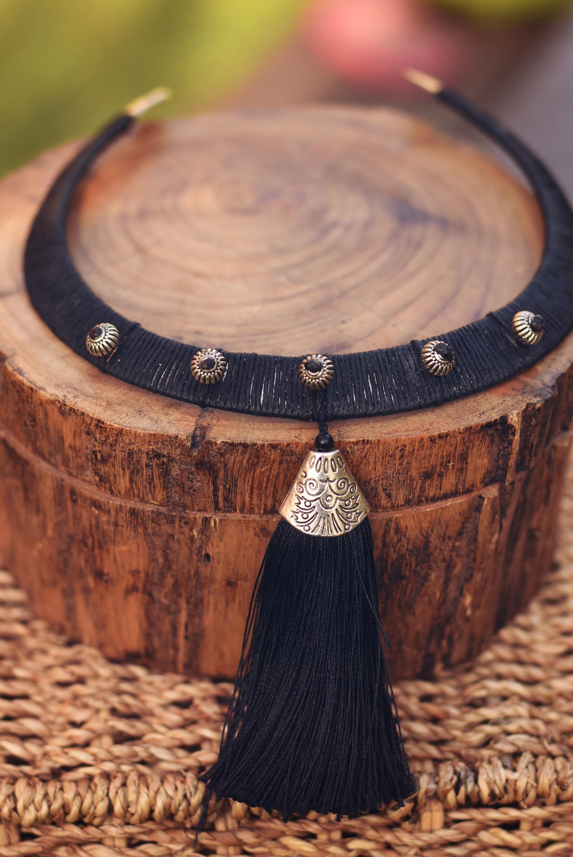 Collier Torque Esclave Vintage Deux Métaux Tressés - Tour De Cou Cuivré (occasion)