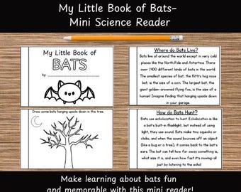 My Little Book of Bats – Mini Science Reader (Grades 1-4)