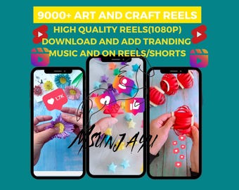 9000+ Copyright Free Arts and Craft Reels/Shorts Bundle | Social Media Growth