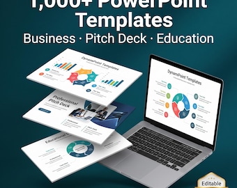 1000+ PowerPoint Templates Mega Bundle | Editable PPTX Slides (Instant Download)