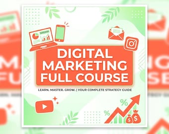 Digital Marketing Full Course | SEO, Facebook, YouTube, Email (PDF + Video)