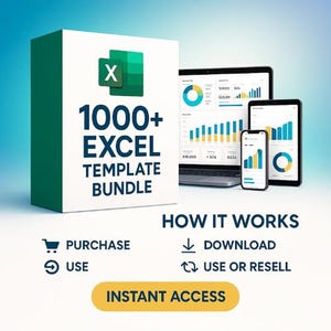 1000+ Excel Collection Bundle | Spreadsheet Templates | Financial ...