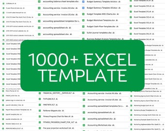 1000+ Excel Collection Bundle | Spreadsheet Templates | Financial ...