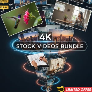 4k Stock Videos Bundle | Royalty-Free Footage | HD & 4K Quality, Creatives Videos, Aesthetics Stock Videos, Stock Footage.