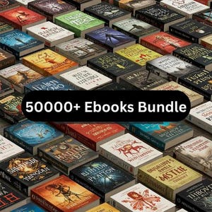 50,000+ eBooks Bundle | Massive Digital Download Library | PLR PDF Collection | Resell Rights | Instant Access