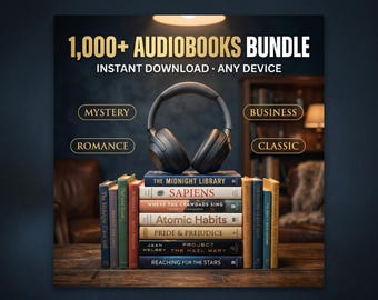 1000+ Audiobooks Bundle | Classic Modern MP3 | Bestseller Collection Digital Download Instant Access