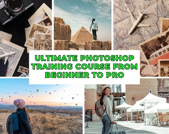 Ultimate Photoshop Training Course | Beginner to Pro | Digital Download Video Lessons | Learn Photo Editing & Graphic Design