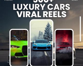 500+ Luxury Car Reels Bundle – Viral Automotive Videos for Instagram, TikTok & YouTube Shorts | PLR + MRR | Digital Download