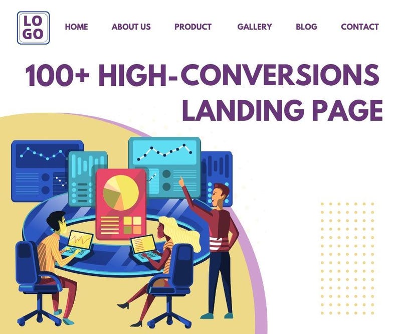 100+ Highconverting Landing Page Templates Editable Designs for
