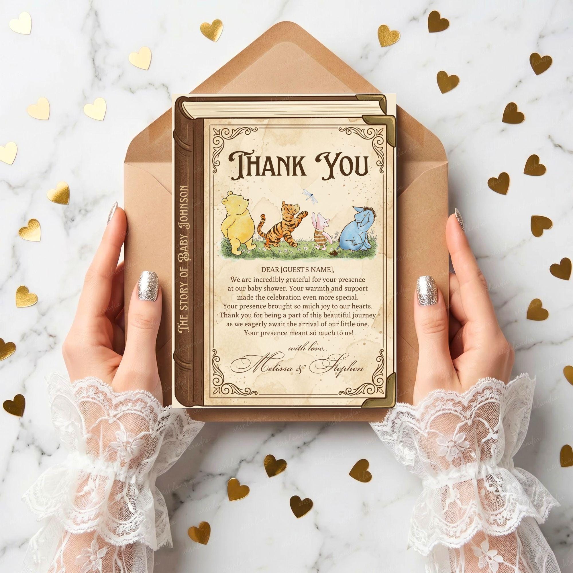 Winnie the Pooh Gratitude Card - Etsy