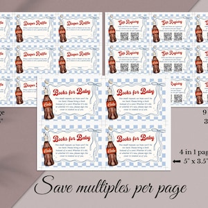 Paquete de invitaciones "She's Ready To Pop" para baby shower, invitación imprimible con temática de refresco, plantilla digital editable de Canva, BS59 imagen 5