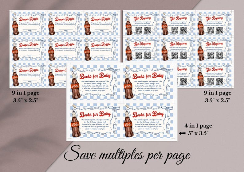 Paquete de invitaciones "She's Ready To Pop" para baby shower, invitación imprimible con temática de refresco, plantilla digital editable de Canva, BS59 imagen 5
