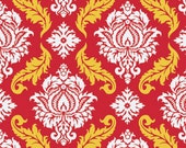 Damask in Red Joel Dewberry Fabrics True Colors Fabric One Yard