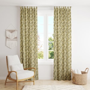 Indian Hand Block Print Pure Cotton Curtains Drape for Window Décor- 84 x44 inch