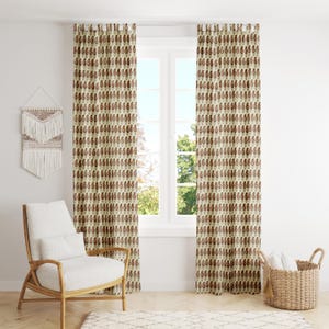 Indian Hand Block Print Pure Cotton Curtains Drape for Window Décor- 84 x44 inch