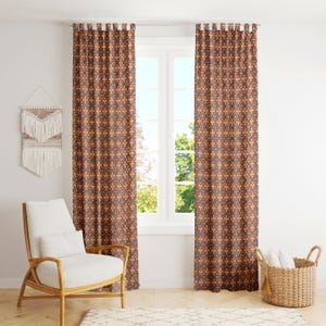 Indian Hand Block Print Pure Cotton Curtains Drape for Window Décor- 84 x44 inch